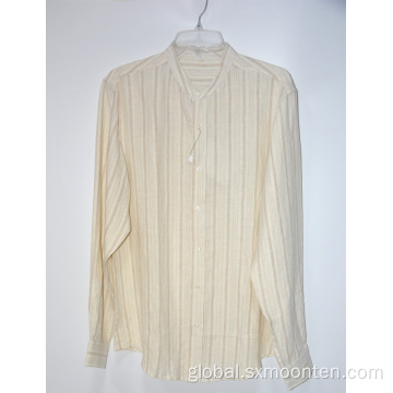 Mens Linen Shirts Long Sleeve Men Casual Pure linen Shirt Supplier